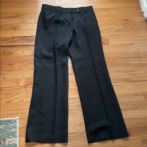 J Crew Black Linen Pants size 8